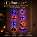 🔥Halloween LED Silhouette Wall Light Stickers, No‑Drill Peel & Stick, Battery Powered Spooky Glowing Wall Decor for Halloween Home Party🎃