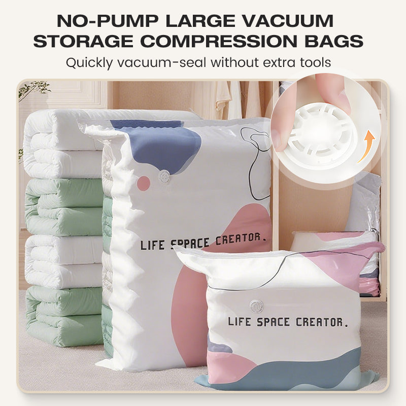 💨 50% OFF! 🧳No-Pump 3D Vacuum Storage Bags