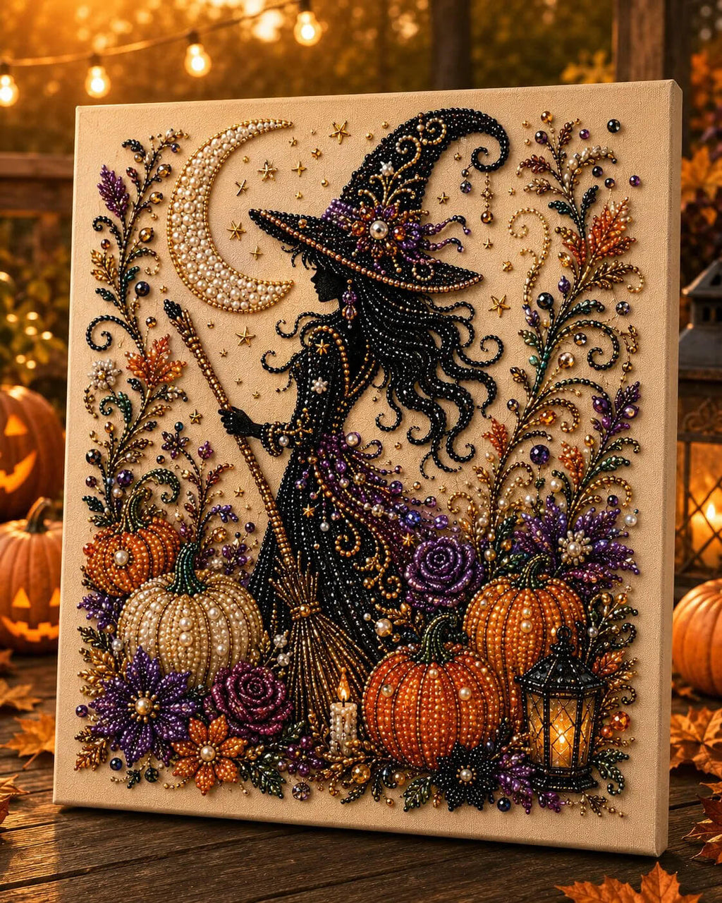 👻✨ Halloween Pearl Art DIY Kit – Turn Tiny Pearls into Spooky-Cute Magic