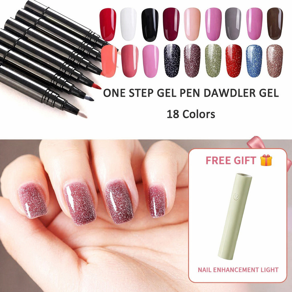 One Step Gel Nail Polish, Eco-Friendly & Safe, Quick DIY Manicure, Free Nail Lamp Included