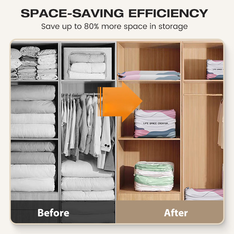💨 50% OFF! 🧳No-Pump 3D Vacuum Storage Bags