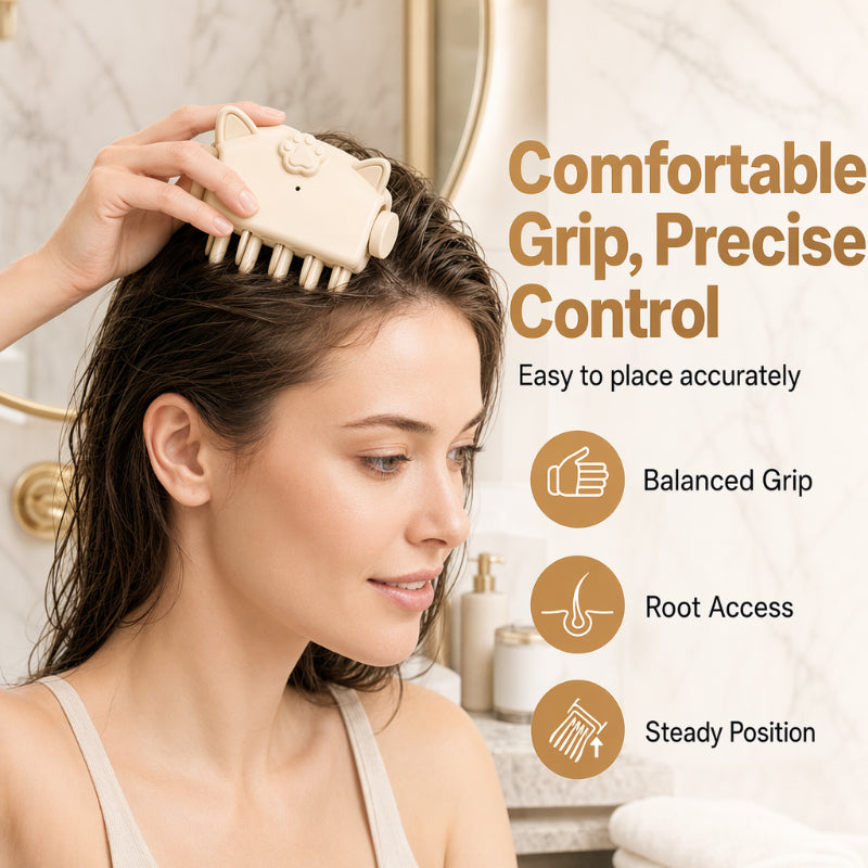 💇Cordless Heated Root Volume Lift Clip, Damage‑Free Portable Travel Hair Styling Tool for Fine Flat Limp Hair