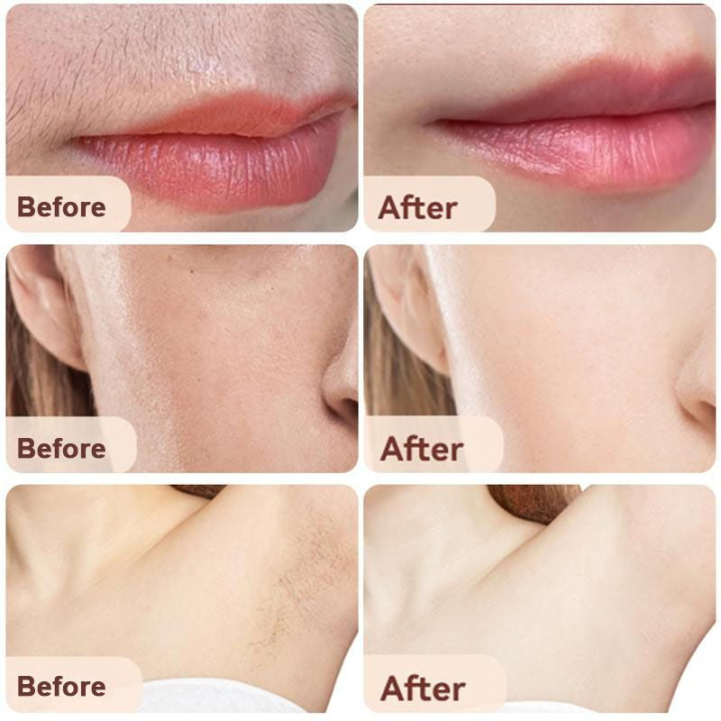 2-in-1 Facial Hair Remover & Eyebrow Trimmer, Safe & Gentle on Skin