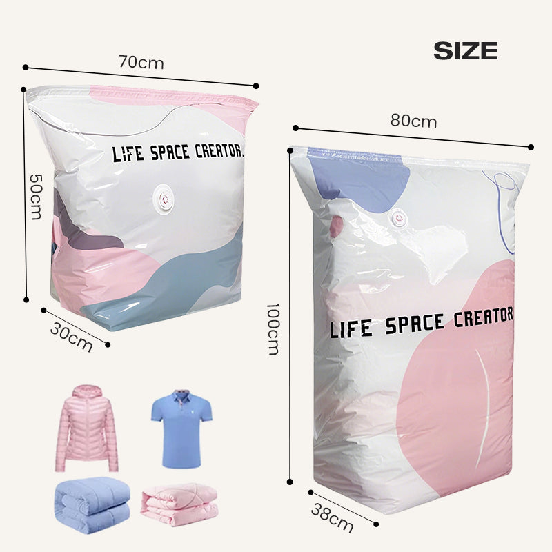 💨 50% OFF! 🧳No-Pump 3D Vacuum Storage Bags