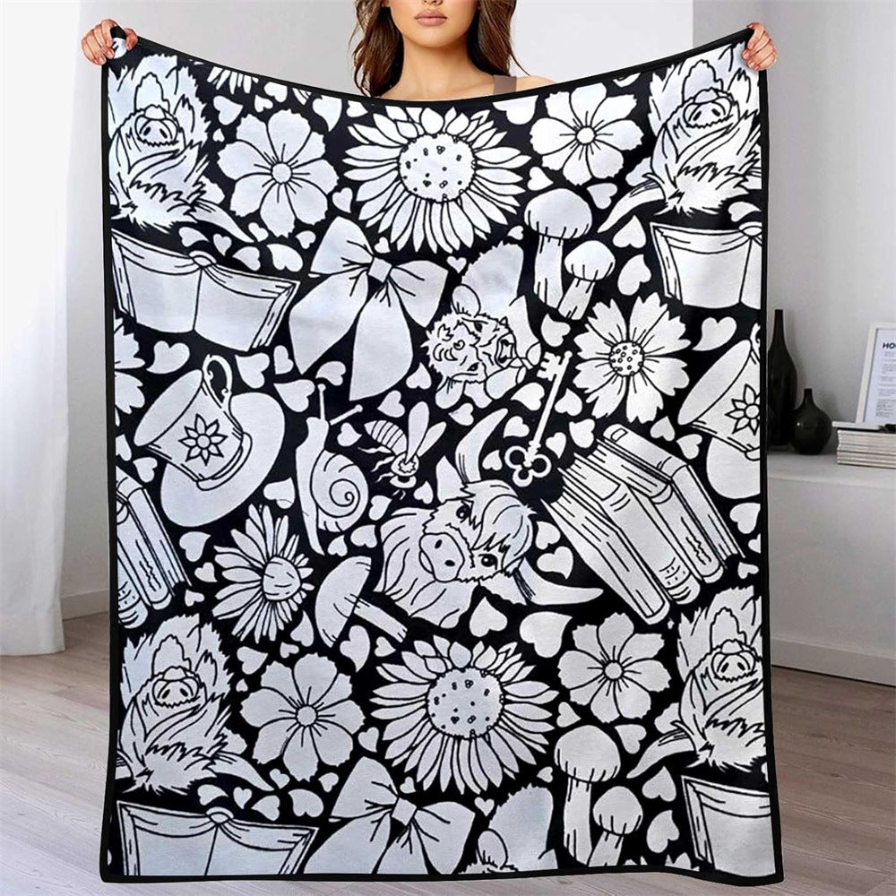 🎨Reusable Washable Coloring Blanket | Comes with 24 Washable Markers, Top Pick for Creative Gifts for Kids & Adults