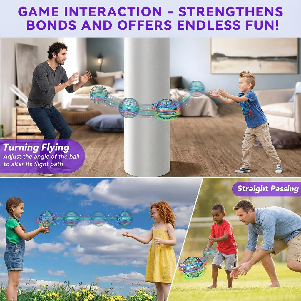 ✨Hover Fly Spinner Ball, Rechargeable Outdoor Family Game Toy