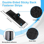 Heavy Duty Hook & Loop Strips - Strong Self-Adhesive Hold For Easy Organization