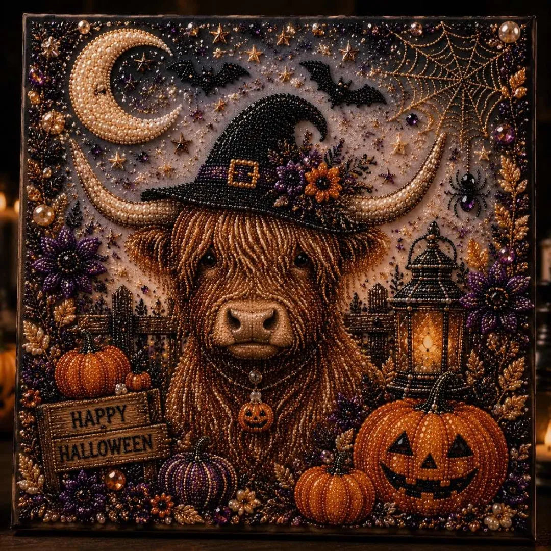 👻🎃 Halloween Pearl Art DIY Kit – Turn Tiny Pearls into Spooky-Cute Magic