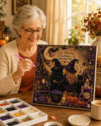 👻🎃 Halloween Pearl Art DIY Kit – Turn Tiny Pearls into Spooky-Cute Magic