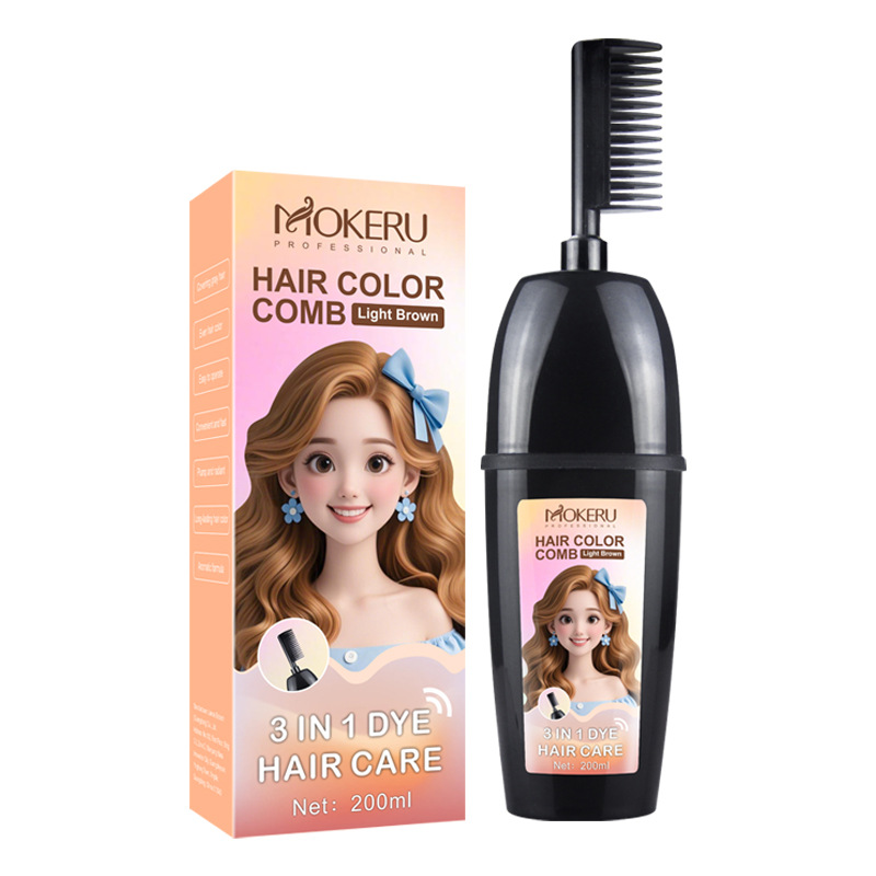 Plant-Based Comb-In Hair Dye – 3-in-1 Hair Dye Comb