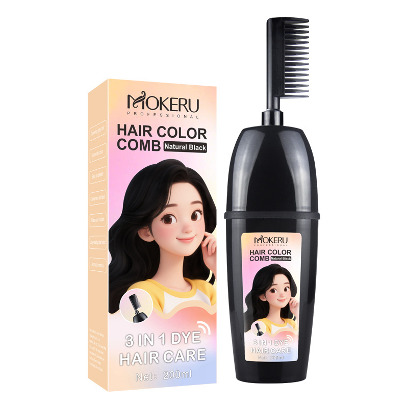Plant-Based Comb-In Hair Dye – 3-in-1 Hair Dye Comb
