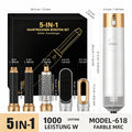 5-in-1 Haarstyler Set ✨ Multifunktionaler Haartrockner Lockenstab Glätteisen | 1000W Schnelltrocknung, 3 Temperaturstufen, Wechselbare Aufsätze für jede Frisur