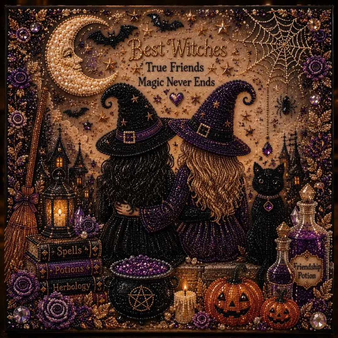 👻🎃 Halloween Pearl Art DIY Kit – Turn Tiny Pearls into Spooky-Cute Magic