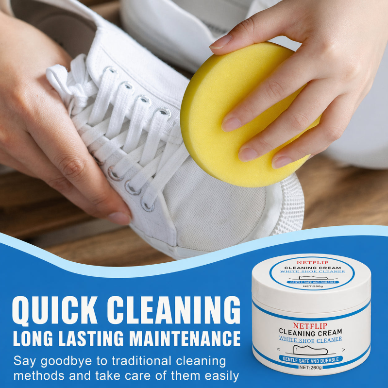 No-Rinse Shoe Cleaning Foam, Quick Daily Cleaning, Eco-Friendly & Shoe-Safe