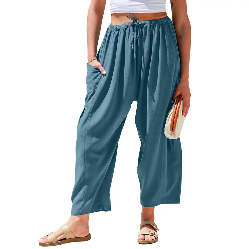 Effortless Linen Wide Leg Pants – Relaxed Fit, Flowy Comfort & Everyday Style