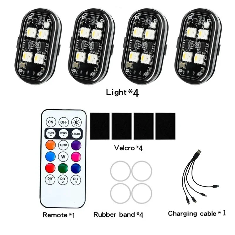 Easy to Install Wireless Remote Controlled Multi-Color LED Lights