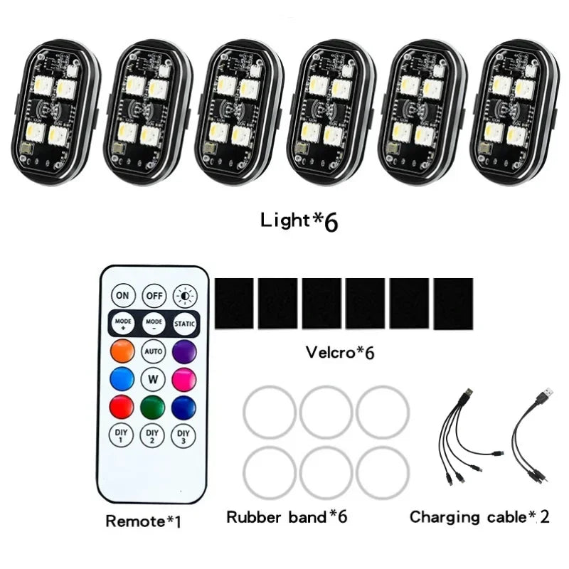 Easy to Install Wireless Remote Controlled Multi-Color LED Lights