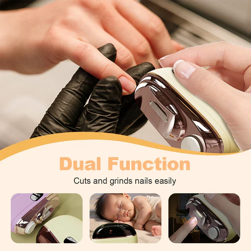 🎉 2026 Sale — Over 113,000 Sold! ✂️ 2-in-1 Smart Electric Nail Clipper & Polisher – Anti-Pinch Safety & LED Light 💅