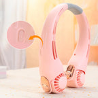 💥 360° Rotating Neck Fan – Ultra Quiet, 3 Speeds, Hands-Free, Long Battery ✨