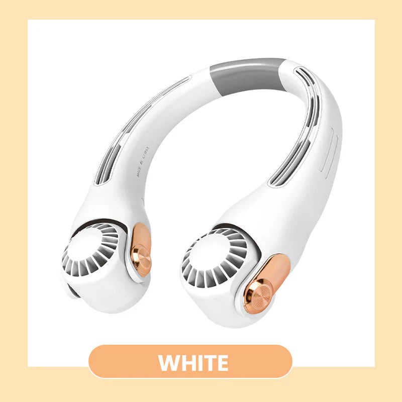 💥 360° Rotating Neck Fan – Ultra Quiet, 3 Speeds, Hands-Free, Long Battery ✨